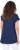 Ulla Popken Half-Sleeve A-line V-Neck Boat Pattern T-Shirt Ink Blue - Painetut T-paidat naisille - 