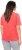 Ulla Popken Easy Short Sleeve Acid Wash Graphic Tee Light Red - Painetut T-paidat naisille - 