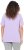 Ulla Popken Metallic Feather Short Sleeve Graphic Tee Lavender - Painetut T-paidat naisille - 