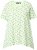 Ulla Popken Palm Tree Print Pointed Hem Tee Lett Lime - Painetut T-paidat naisille - 