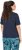 Ulla Popken Ride The Wave Short Sleeve V-Neck Graphic Tee Navy Blue - Painetut T-paidat naisille - 
