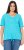 Ulla Popken Ride The Wave Short Sleeve V-Neck Graphic Tee Deep Aqua - Painetut T-paidat naisille - 