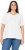 Ulla Popken Embroidered Sunrise Lettering Tee Off-White - Painetut T-paidat naisille - 