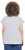 Ulla Popken Long Beach Lettering Cap Sleeve Tee Light Grey Melange - Painetut T-paidat naisille - 