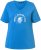 Ulla Popken Shell Picker Club Short Sleeve Graphic Tee Teal Blue - Naisten vaatteet isot koot - 
