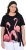 Ulla Popken Flamingo Short Sleeve Graphic Tee Black - Painetut T-paidat naisille - 