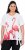Ulla Popken Flamingo Short Sleeve Graphic Tee Off-White - Painetut T-paidat naisille - 