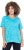 Ulla Popken Abstract Animal Print Short Sleeve Tee Deep Aqua - Painetut T-paidat naisille - 