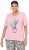 Ulla Popken Cactus Short Sleeve Graphic Tee Pink - Painetut T-paidat naisille - 