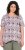 Ulla Popken Half-sleeve A-line V-neck Pointed Hem Animal Pattern T-shirt Pastel Rose - Painetut T-paidat naisille - 