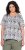 Ulla Popken Half-sleeve A-line V-neck Pointed Hem Animal Pattern T-shirt Moss - Painetut T-paidat naisille - 
