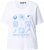 Ulla Popken Drinks And Sunset Graphic Tee Snow White - Painetut T-paidat naisille - 