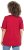 Ulla Popken Bow Print Split Sleeve Tee Ruby Red - Painetut T-paidat naisille - 