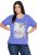 Ulla Popken Lady Of The Moon Short Sleeve Graphic Tee Lavender - Painetut T-paidat naisille - 