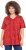 Ulla Popken Letter Print Short Sleeve Tee Red - Painetut T-paidat naisille - 