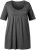 Ulla Popken Essential Front Pleat Tee Graphite Grey - T-paidat - 