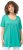 Ulla Popken Essential Front Pleat Tee Turquoise Green - T-paidat - 
