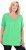 Ulla Popken Essential Front Pleat Tee Mint Green - T-paidat - 