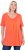 Ulla Popken Essential Front Pleat Tee Pink Coral - T-paidat - 