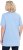 Ulla Popken Essential Front Pleat Tee Light Blue - T-paidat - 
