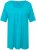 Ulla Popken Essential Front Pleat Tee Deep Aqua - T-paidat - 