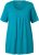 Ulla Popken Essential Front Pleat Tee Teal - T-paidat - 