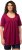 Ulla Popken Essential Front Pleat Tee Magnolia Red - T-paidat - 