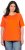 Ulla Popken Piping Accent Functional UVP 50+ Stretch Knit Top Orange Red - T-paidat - 