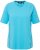 Ulla Popken Piping Accent Functional UVP 50+ Stretch Knit Top Bright Turquoise - T-paidat - 