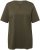 Ulla Popken Essential Notch Neck Stretch Tee Forest Green - T-paidat - 