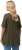Ulla Popken Essential Notch Neck Stretch Tee Forest Green - T-paidat - 