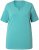 Ulla Popken Essential Notch Neck Stretch Tee Pale Green - T-paidat - 