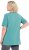 Ulla Popken Essential Notch Neck Stretch Tee Pale Green - T-paidat - 