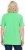 Ulla Popken Essential Notch Neck Stretch Tee Mint Green - T-paidat - 