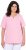 Ulla Popken Essential Notch Neck Stretch Tee Pink - T-paidat - 