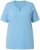 Ulla Popken Essential Notch Neck Stretch Tee Light Teal - T-paidat - 