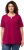 Ulla Popken Essential Notch Neck Stretch Tee Magnolia Red - T-paidat - 