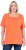 Ulla Popken Essential Square Neck Stretch Tee Coral Pink - T-paidat - 