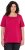 Ulla Popken Essential Square Neck Stretch Tee Dark Raspberry - T-paidat - 