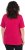 Ulla Popken Essential Square Neck Stretch Tee Dark Raspberry - T-paidat - 