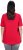 Ulla Popken Essential Square Neck Stretch Tee Red - T-paidat - 