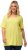 Ulla Popken Essential Square Neck Stretch Tee Lemon Yellow - T-paidat - 