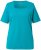 Ulla Popken Essential Square Neck Stretch Tee Teal - T-paidat - 