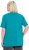 Ulla Popken Essential Square Neck Stretch Tee Teal - T-paidat - 