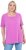 Ulla Popken Essential Square Neck Stretch Tee Cool Pink - T-paidat - 