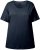 Ulla Popken Double Layer Rounded V-Neck Slim Fit Tee Navy Blue - T-paidat - 