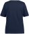 Ulla Popken Double Layer Rounded V-Neck Slim Fit Tee Navy Blue - T-paidat - 