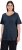 Ulla Popken Double Layer Rounded V-Neck Slim Fit Tee Navy Blue - T-paidat - 