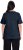 Ulla Popken Double Layer Rounded V-Neck Slim Fit Tee Navy Blue - T-paidat - 