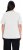 Ulla Popken Double Layer Rounded V-Neck Slim Fit Tee Snow White - T-paidat - 
